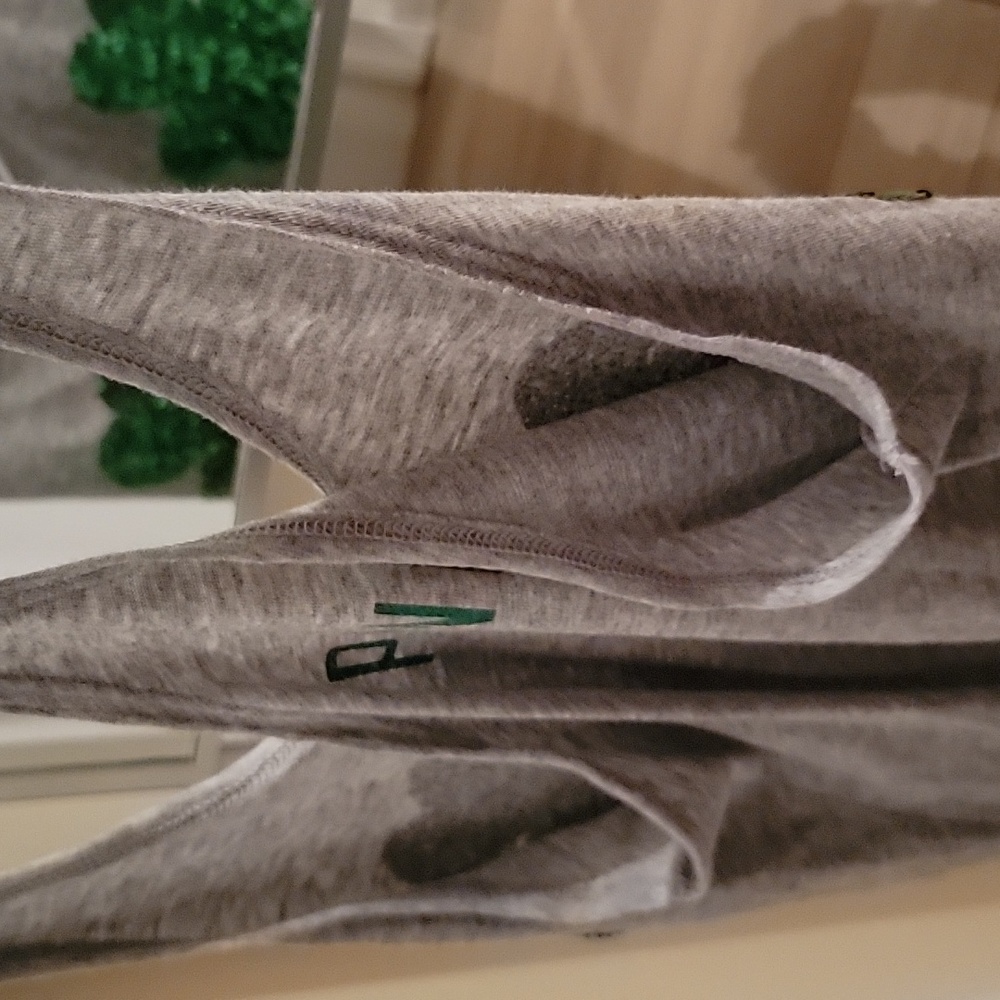 PINK Victoria's Secret Gray Tank Top With Green Sequin Shamrocks. XS. Bralette S - Picture 8 of 16